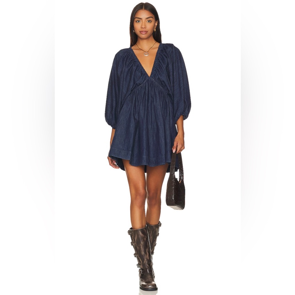 Barely Worn Free People Portia Denim Dress